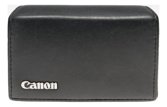 Canon Black Leather Camera Case Pouch