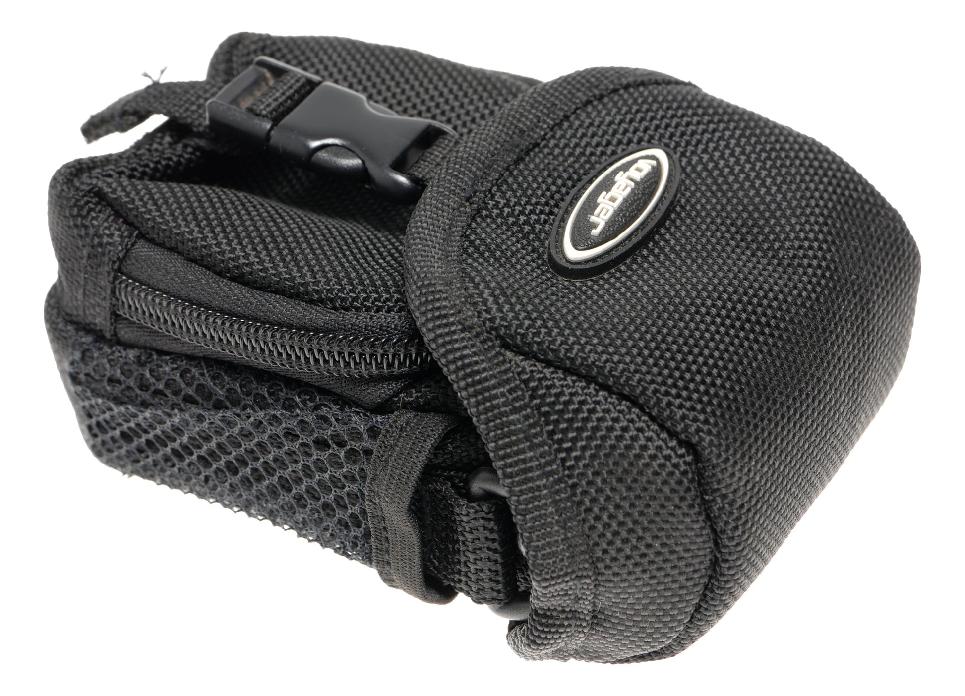 Voyager Black Nylon Camera Pouch Case with Buckle - View 2