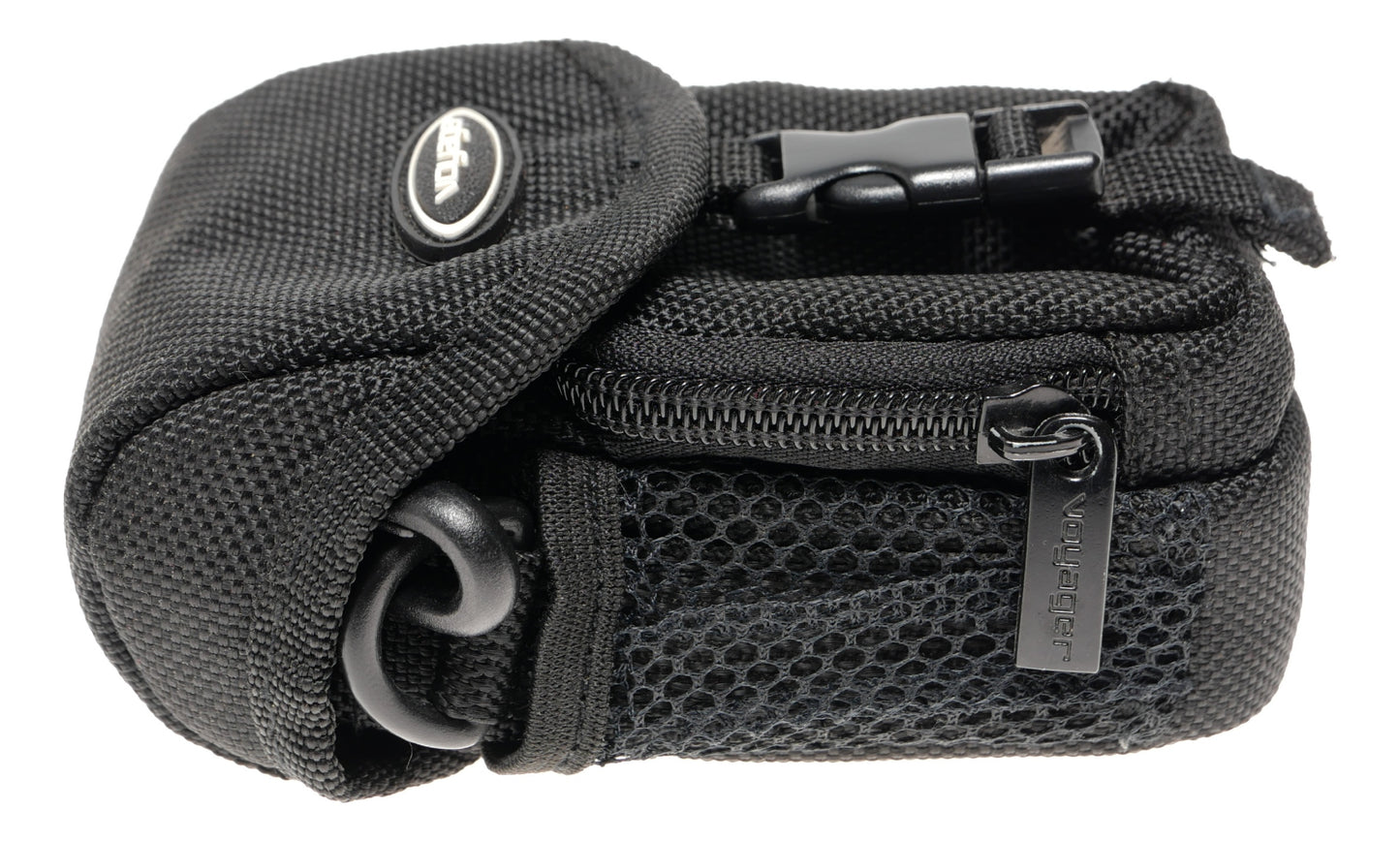 Voyager Black Nylon Camera Pouch Case with Buckle - View 4
