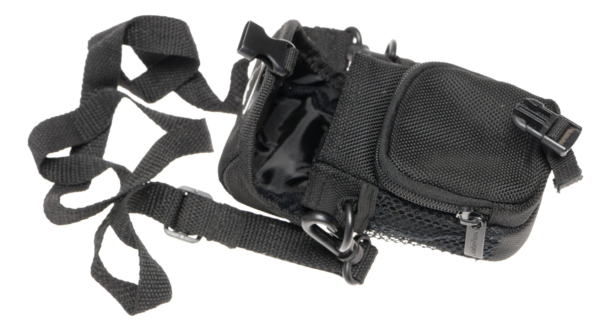Voyager Black Nylon Camera Pouch Case with Buckle - View 7