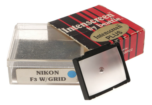 Nikon F3 Beattie Intenscreen Plus Focusing Screen with Grid