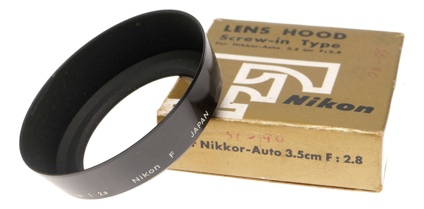 Nikon Screw-in Lens Hood for 3.5cm f/2.8 Nikkor - View 2