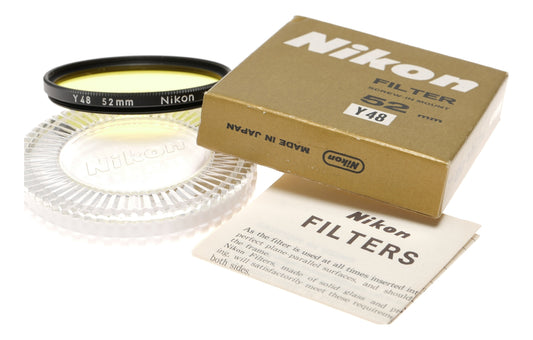Nikon Y48 52mm Yellow Filter with Case
