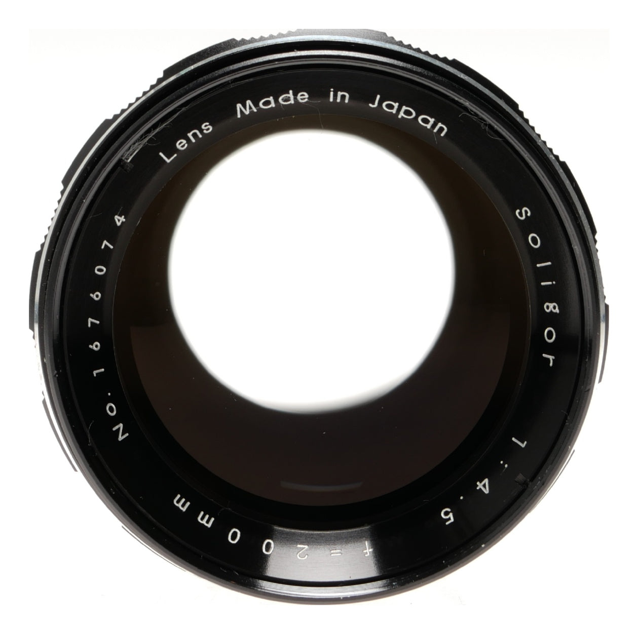 Soligor 200mm f/4.5 Telephoto Lens Made in Japan - View 2