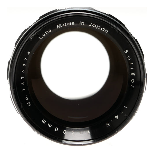 Soligor 200mm f/4.5 Telephoto Lens Made in Japan - View 2