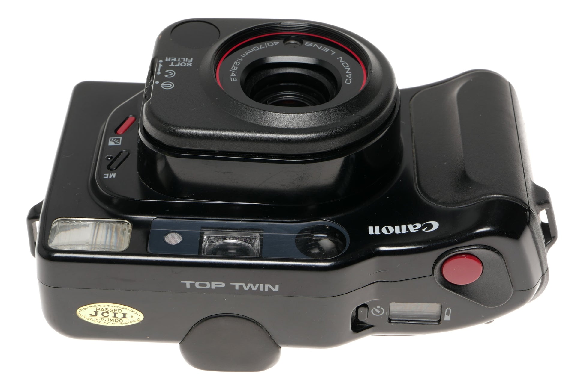 Canon Top Twin 35mm Film Camera 40/70mm Lens - View 4