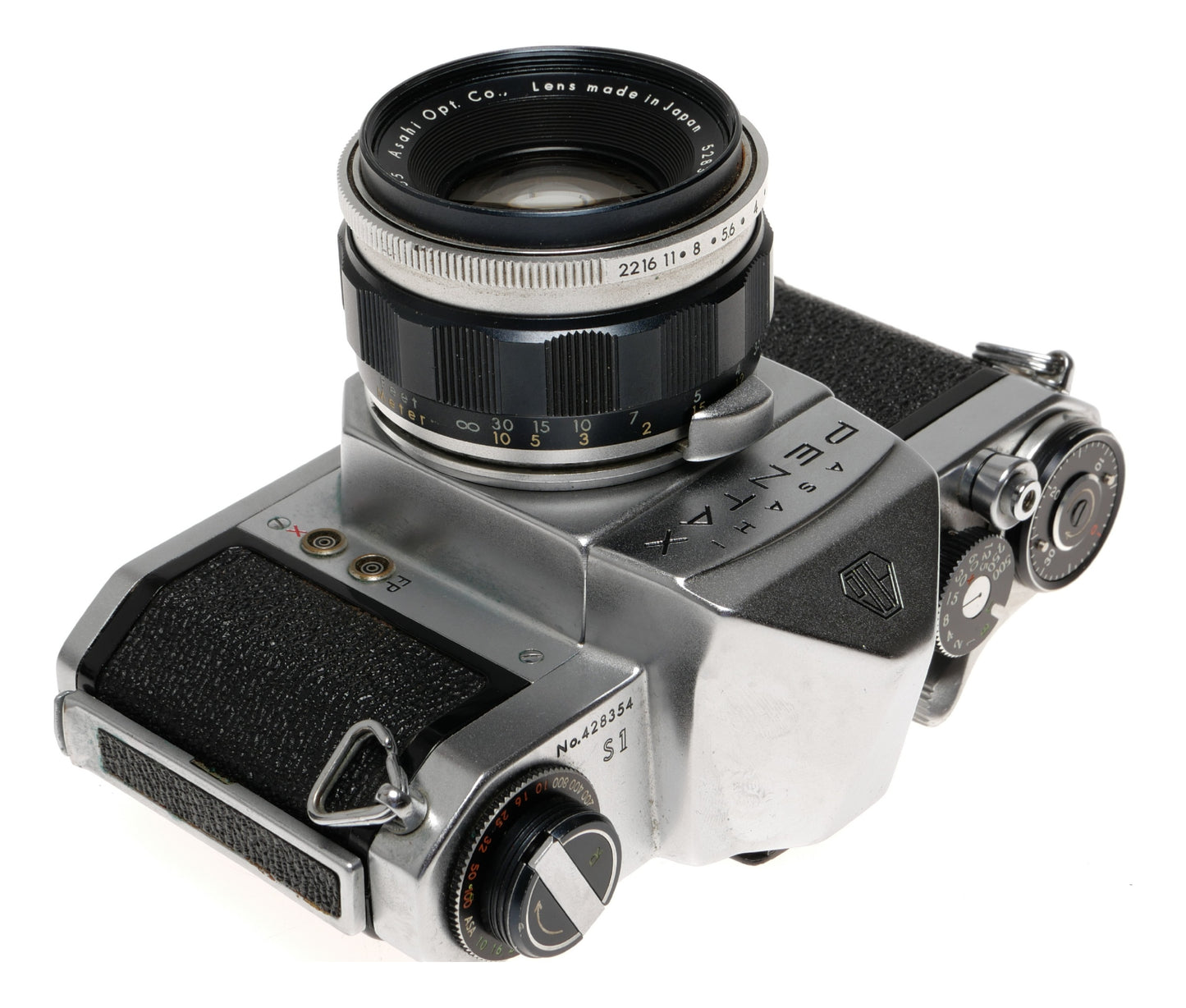 Asahi Pentax S1 35mm SLR Film Camera with 55mm Lens - View 2