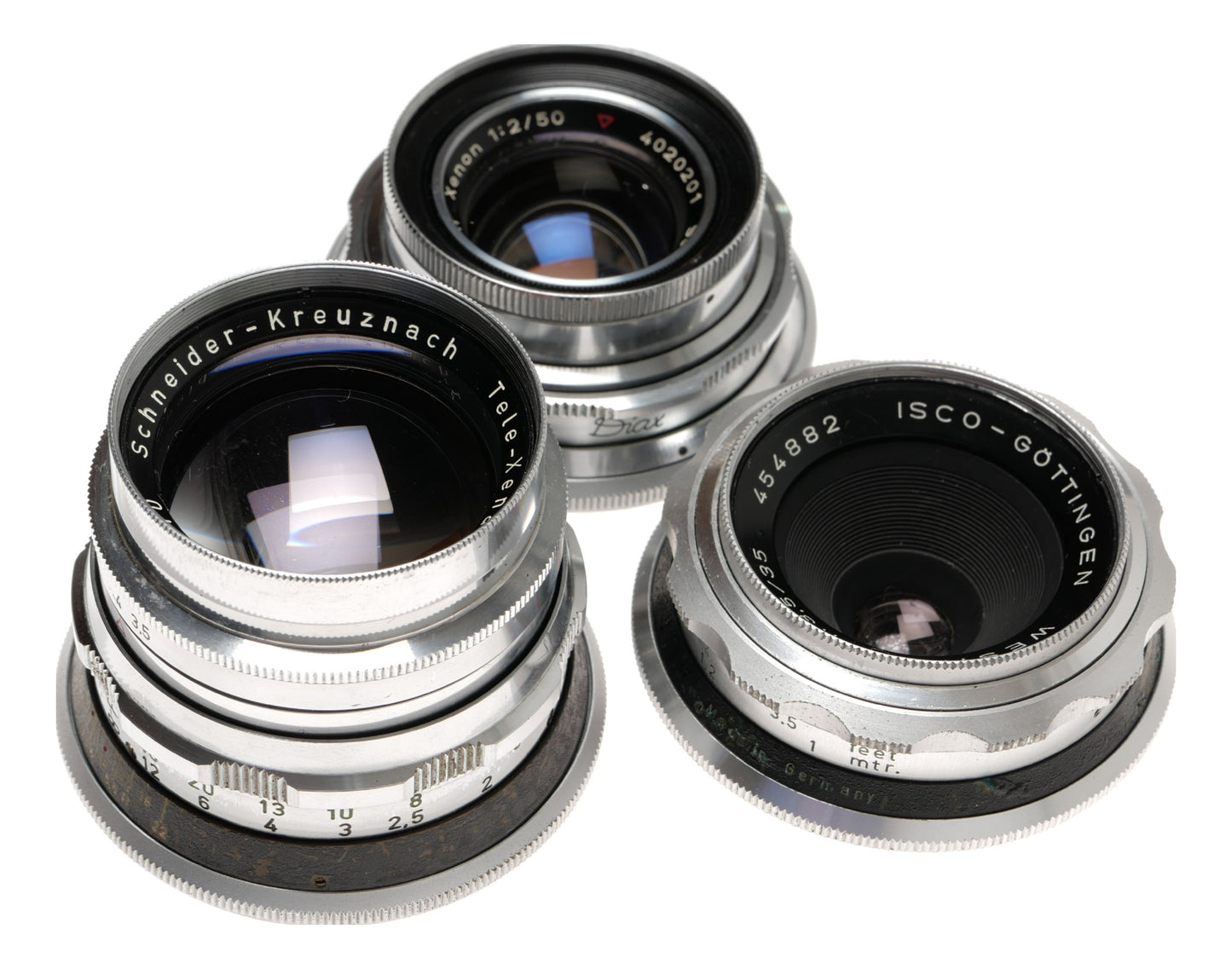 Diax IIa 35mm Rangefinder Camera with Lenses and Case - View 15