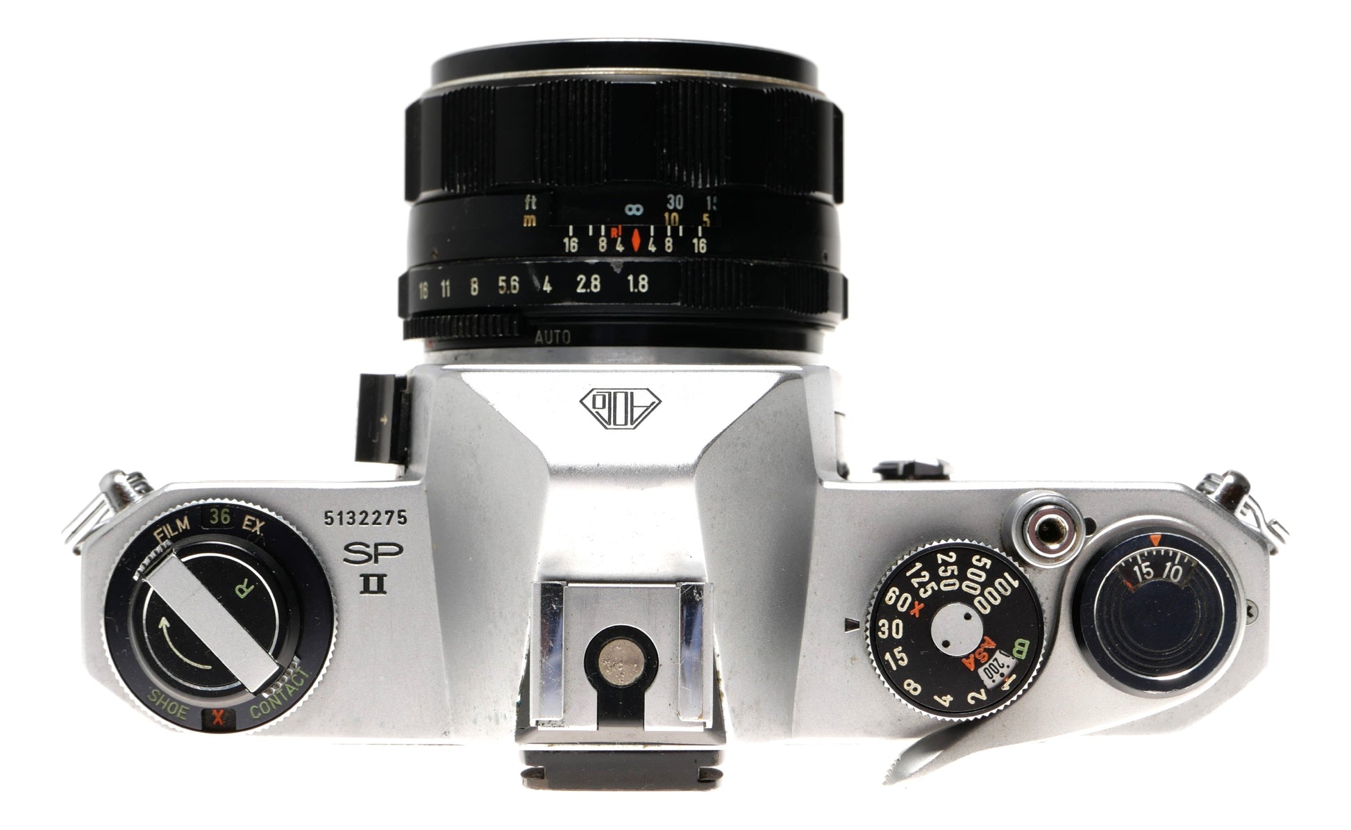 Asahi Pentax Spotmatic SP II 35mm SLR Camera with 55mm Lens - View 7