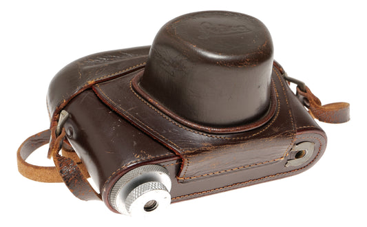 Leica Rangefinder Camera with Leather Case