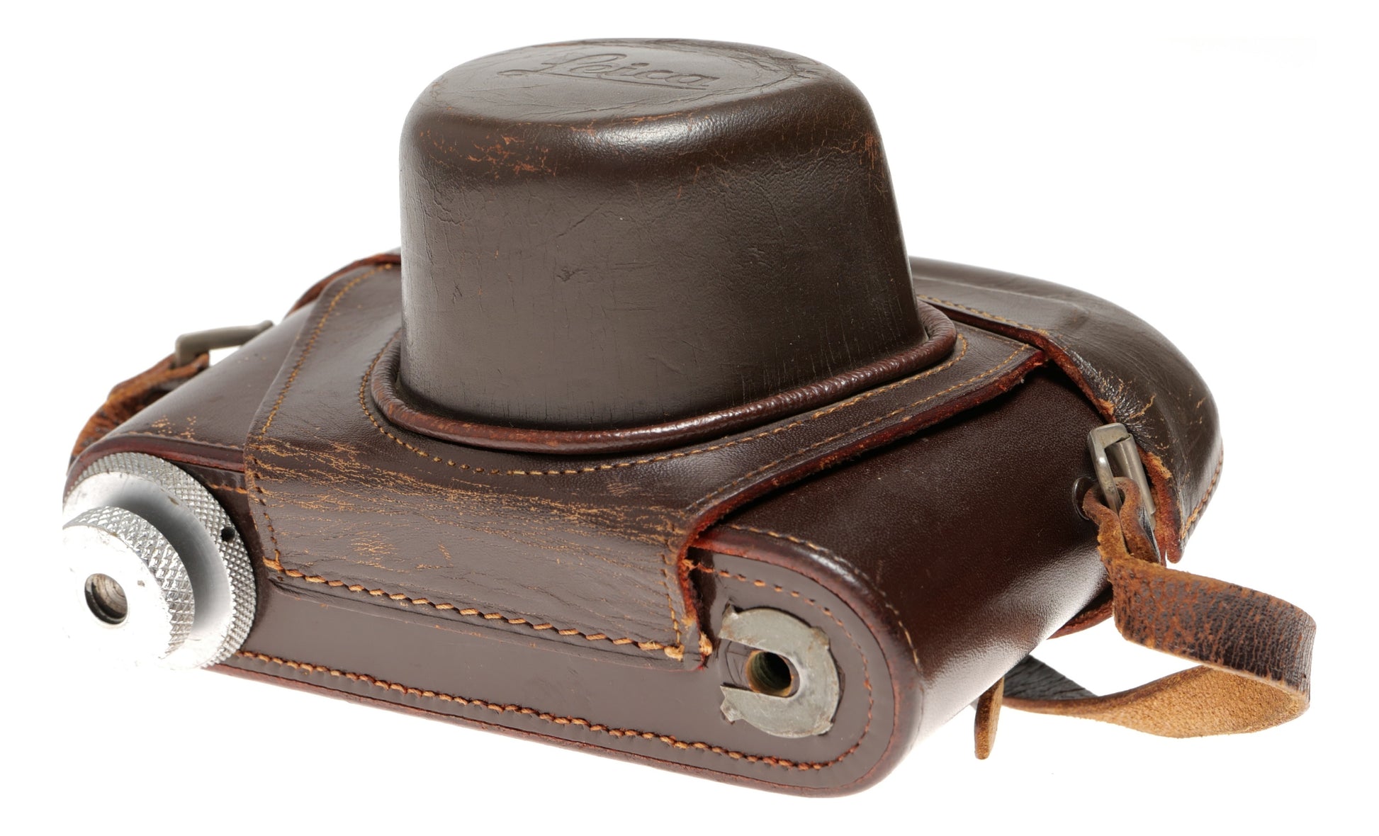 Leica Rangefinder Camera with Leather Case - View 2
