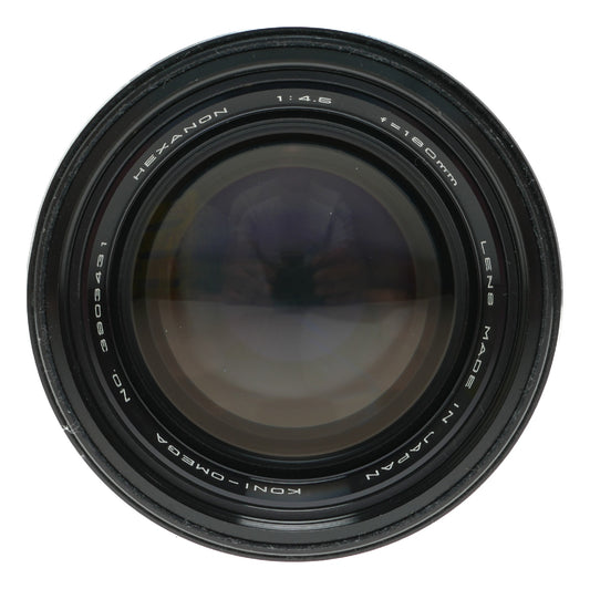 Konica Hexanon 180mm f/4.6 Vintage Lens with Lens Hood for Konica Omega Camera
