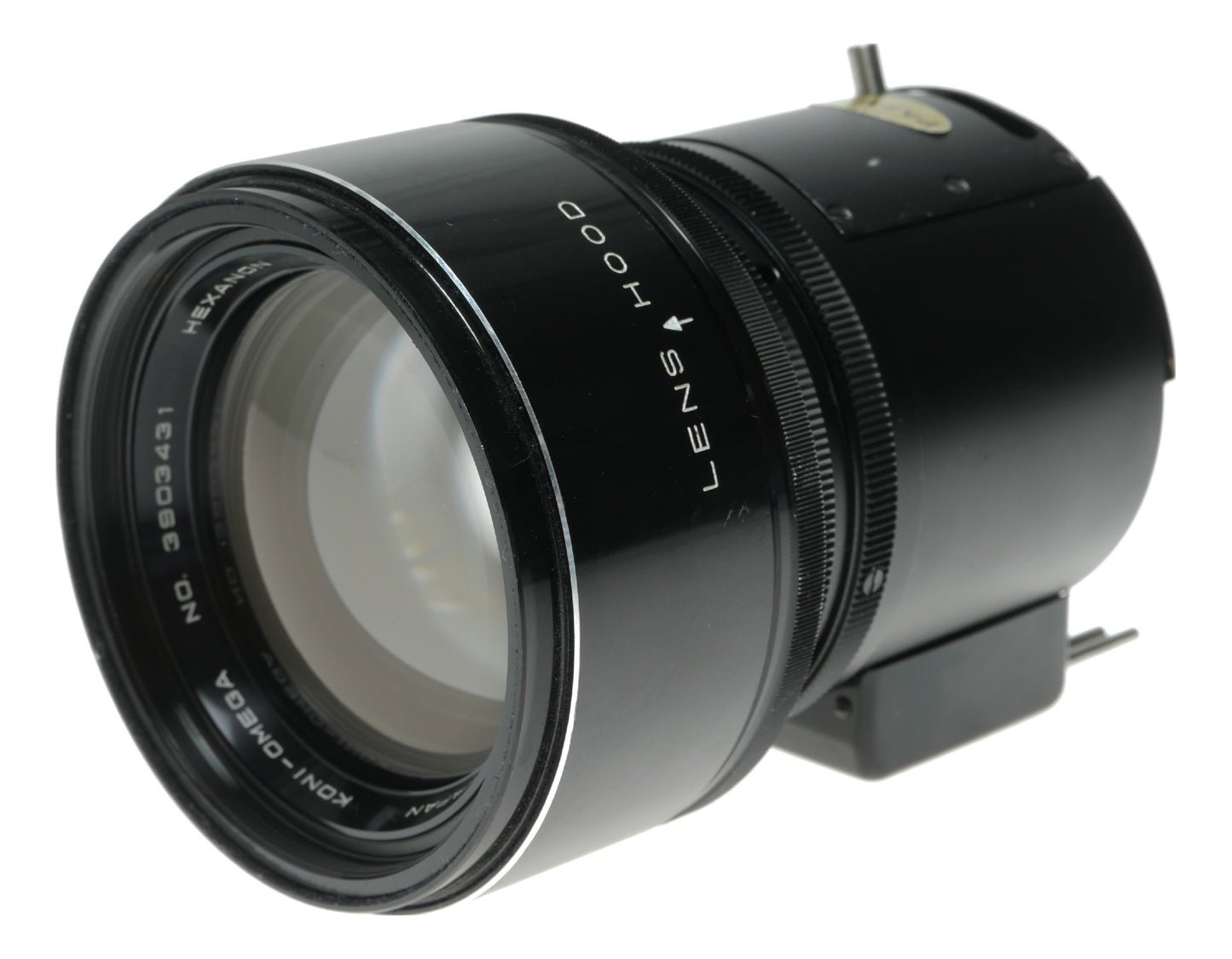 Konica Hexanon 180mm f/4.6 Vintage Lens with Lens Hood for Konica Omega Camera - View 3