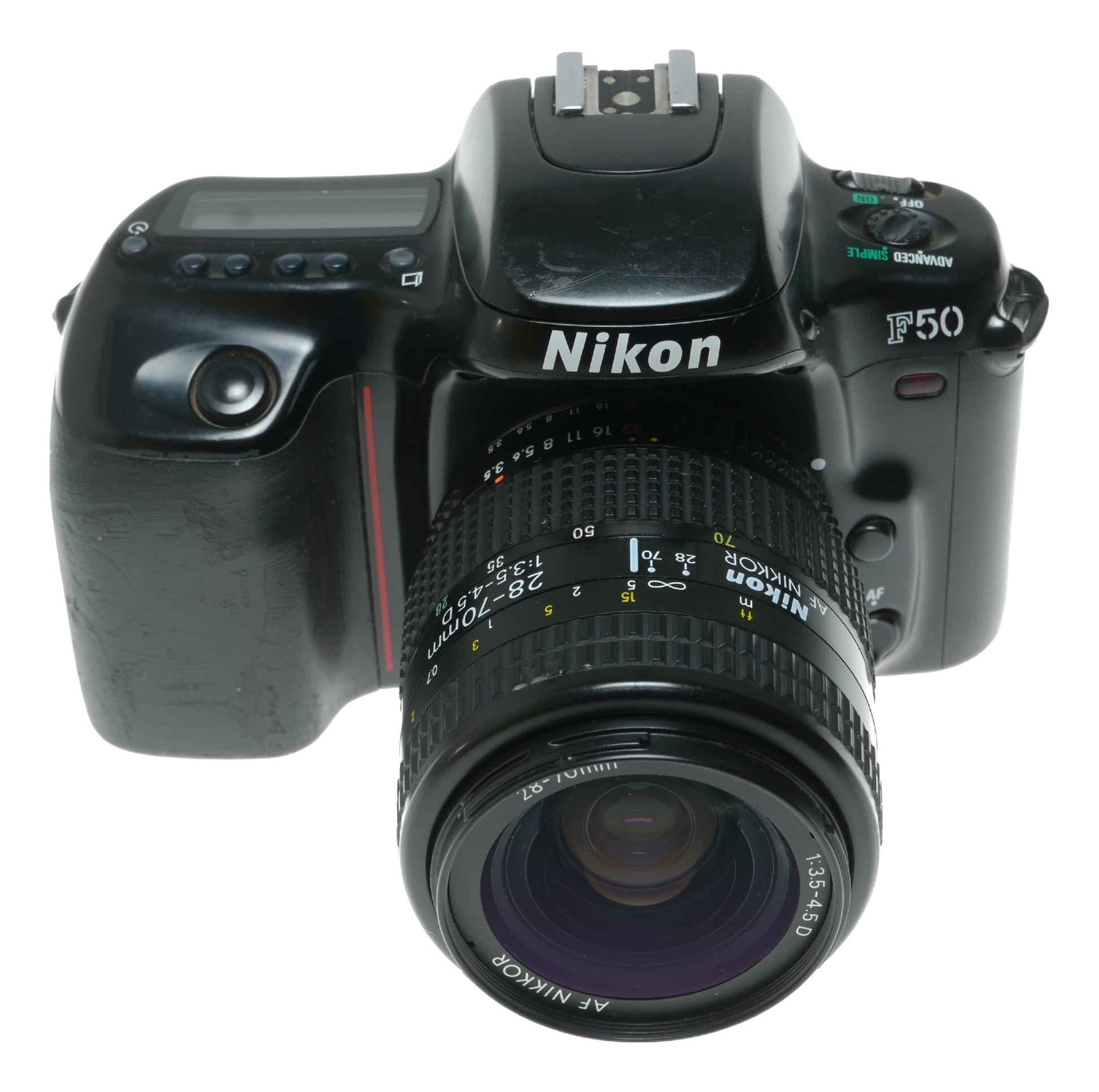 Nikon F50 35mm Film SLR Camera with AF Nikkor 28-70mm f/3.5-4.5D Lens - View 3