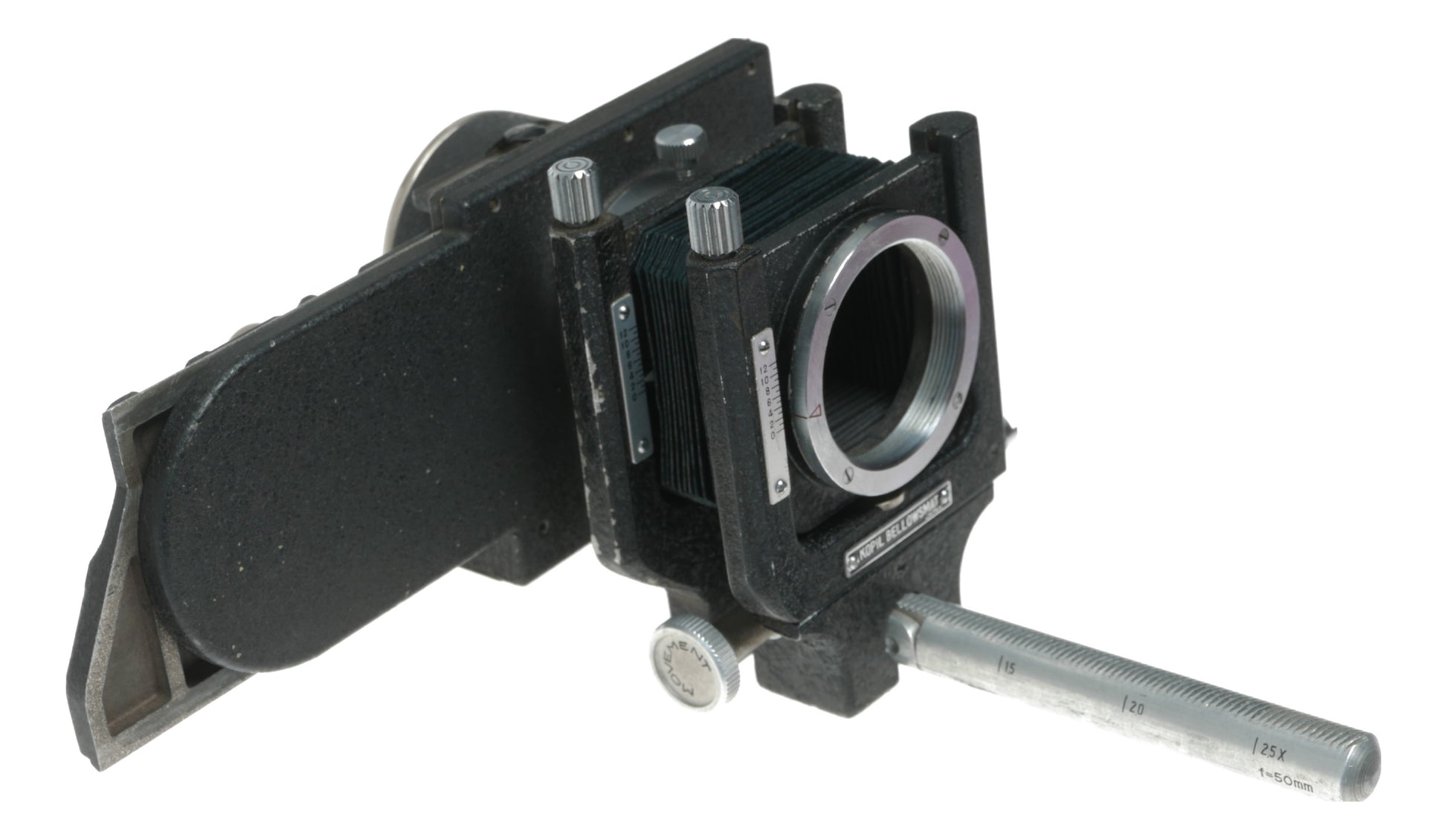 Leitz Wetzlar Bellowsmat Vintage Camera with Clamp and 1/50mm and 1/150mm Lenses - View 3