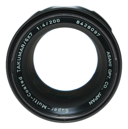 Pentax Takumar 6x7 200mm f/4 Super-Multi-Coated Lens by Asahi Optical Co. Japan - View 2