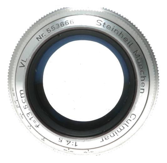 Steinheil Culminar 135mm f/4.5 Vintage Camera Lens Made in Germany - View 3