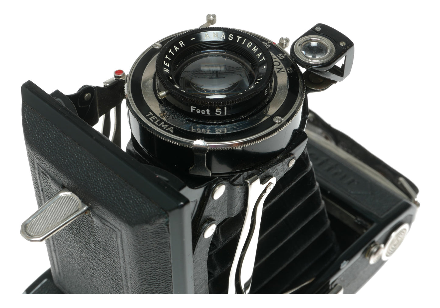 Zeiss Ikon Nettar 515/2 Vintage 6x9cm Roll Film Camera with Anastigmat Telma 1:4.5 11cm Lens - View 9
