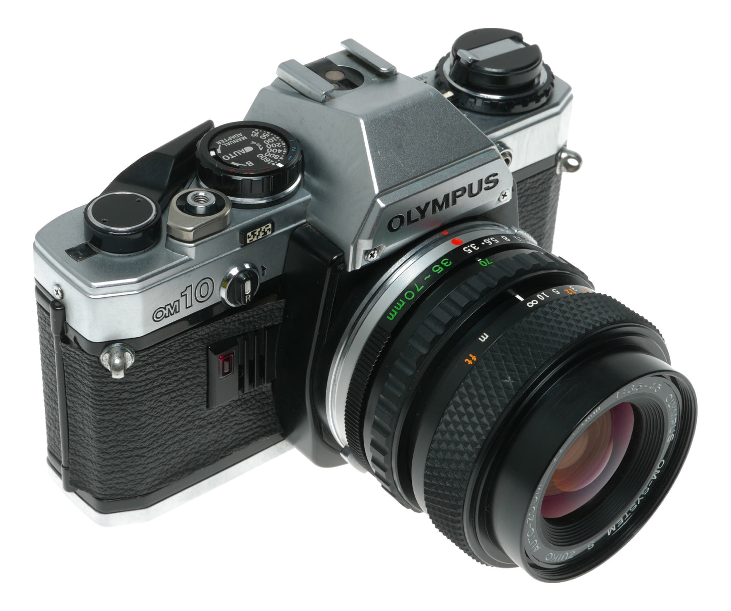Olympus OM10 Vintage SLR Camera with 35-70mm f/3.5-4.5 Zuiko Auto-Zoom Lens - View 2