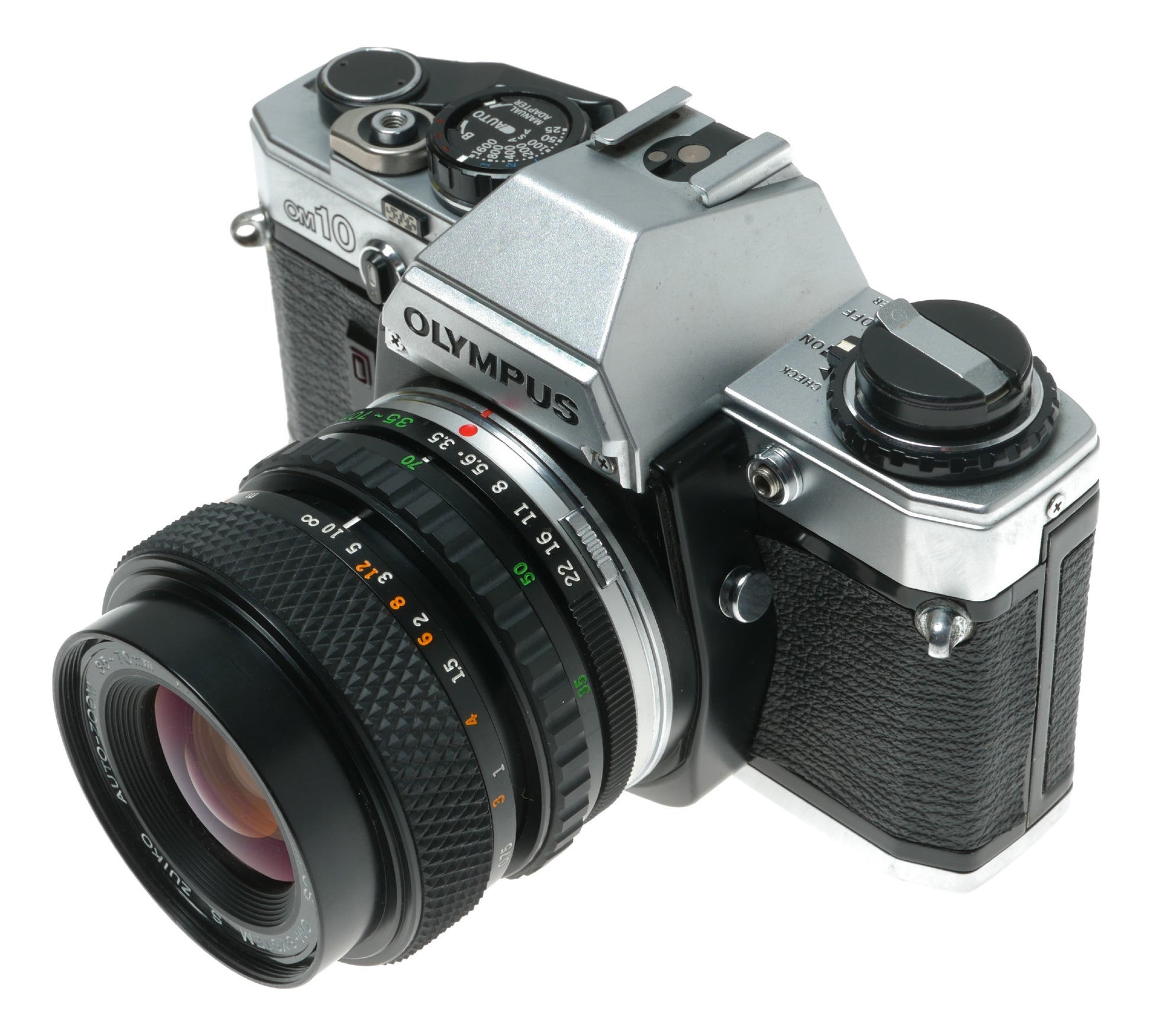 Olympus OM10 Vintage SLR Camera with 35-70mm f/3.5-4.5 Zuiko Auto-Zoom Lens - View 4