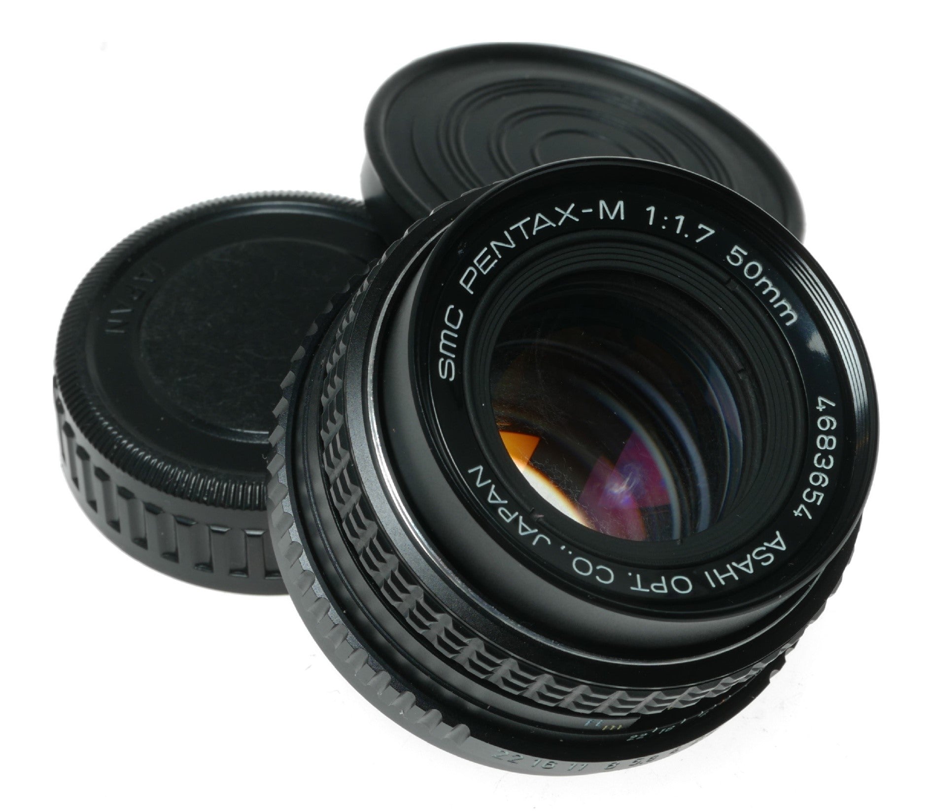 Pentax-M 50mm f/1.7 Vintage SLR Camera Lens by Asahi Optical Co. Japan