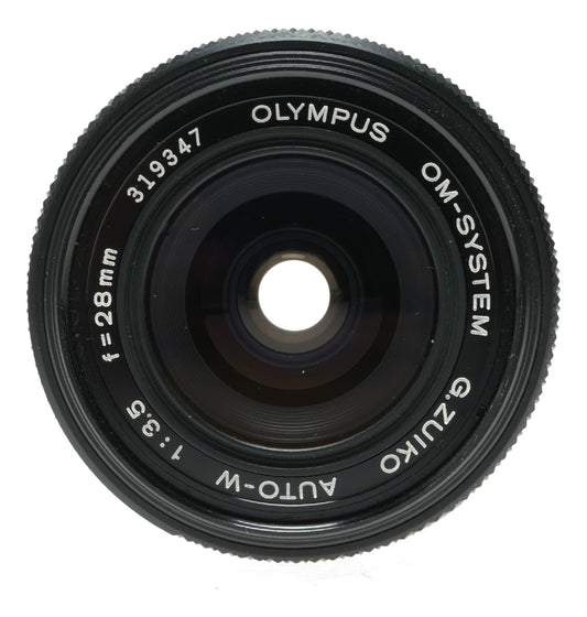 Olympus OM-System G.Zuiko Auto-W 28mm f/3.5 Vintage Lens Made in Japan - View 2