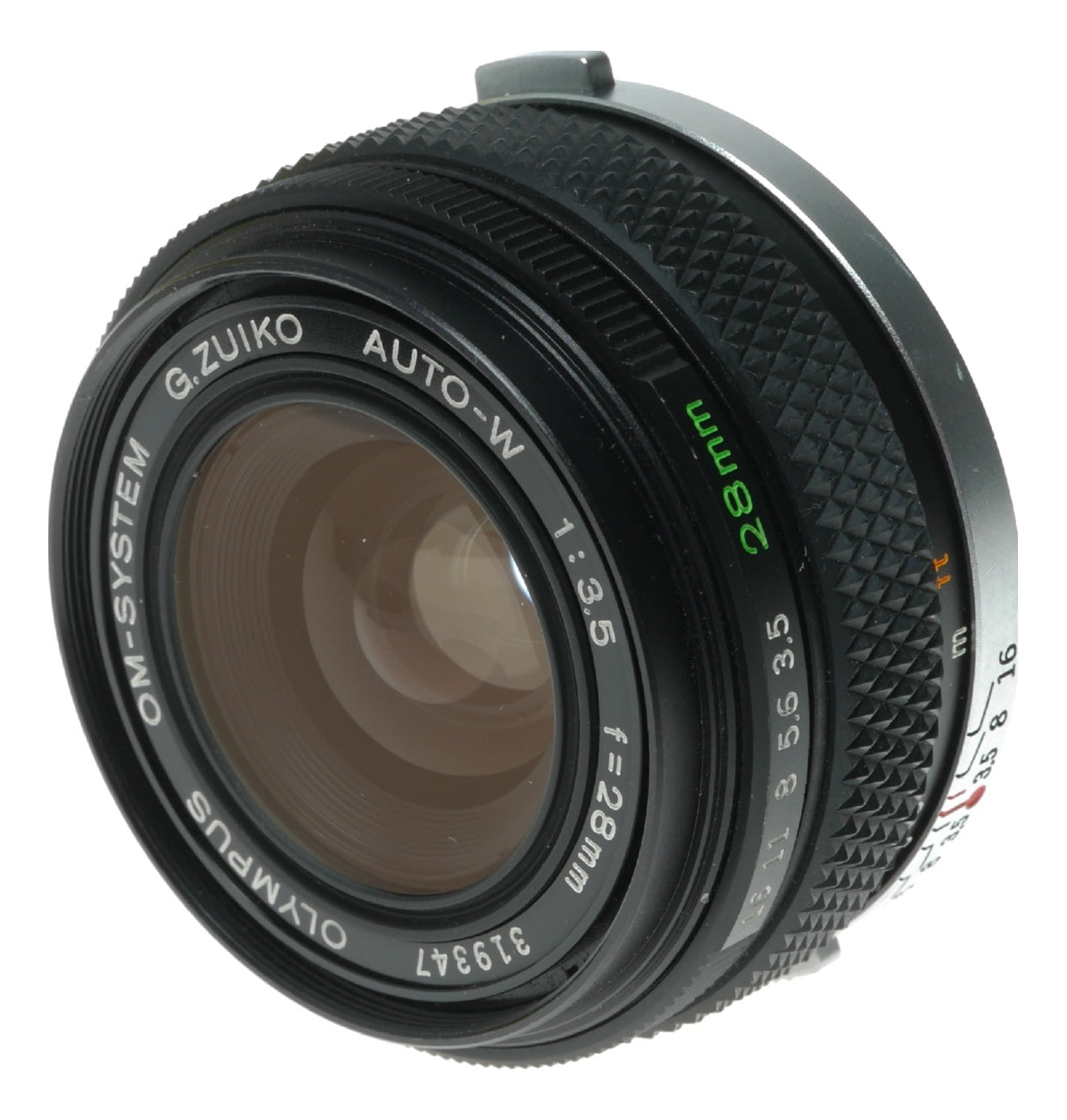 Olympus OM-System G.Zuiko Auto-W 28mm f/3.5 Vintage Lens Made in Japan - View 4