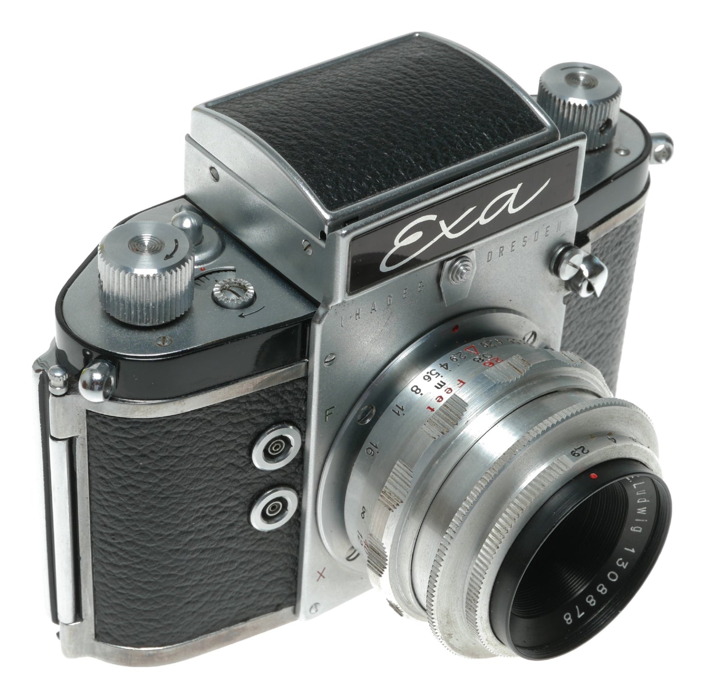 Ihagee Dresden Exa Vintage 35mm Film Camera with Meritar 2.9/50 Lens - View 3