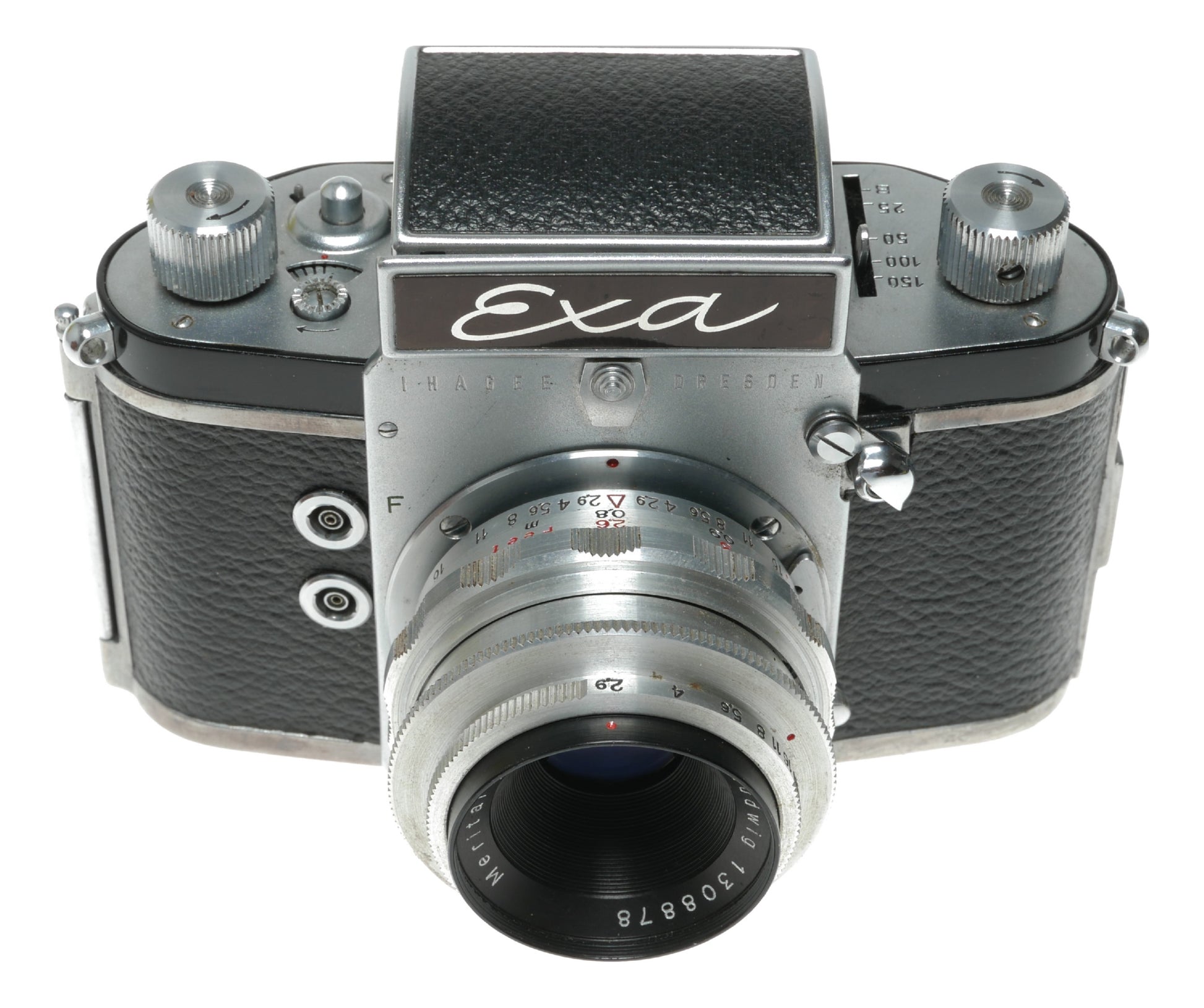 Ihagee Dresden Exa Vintage 35mm Film Camera with Meritar 2.9/50 Lens - View 4