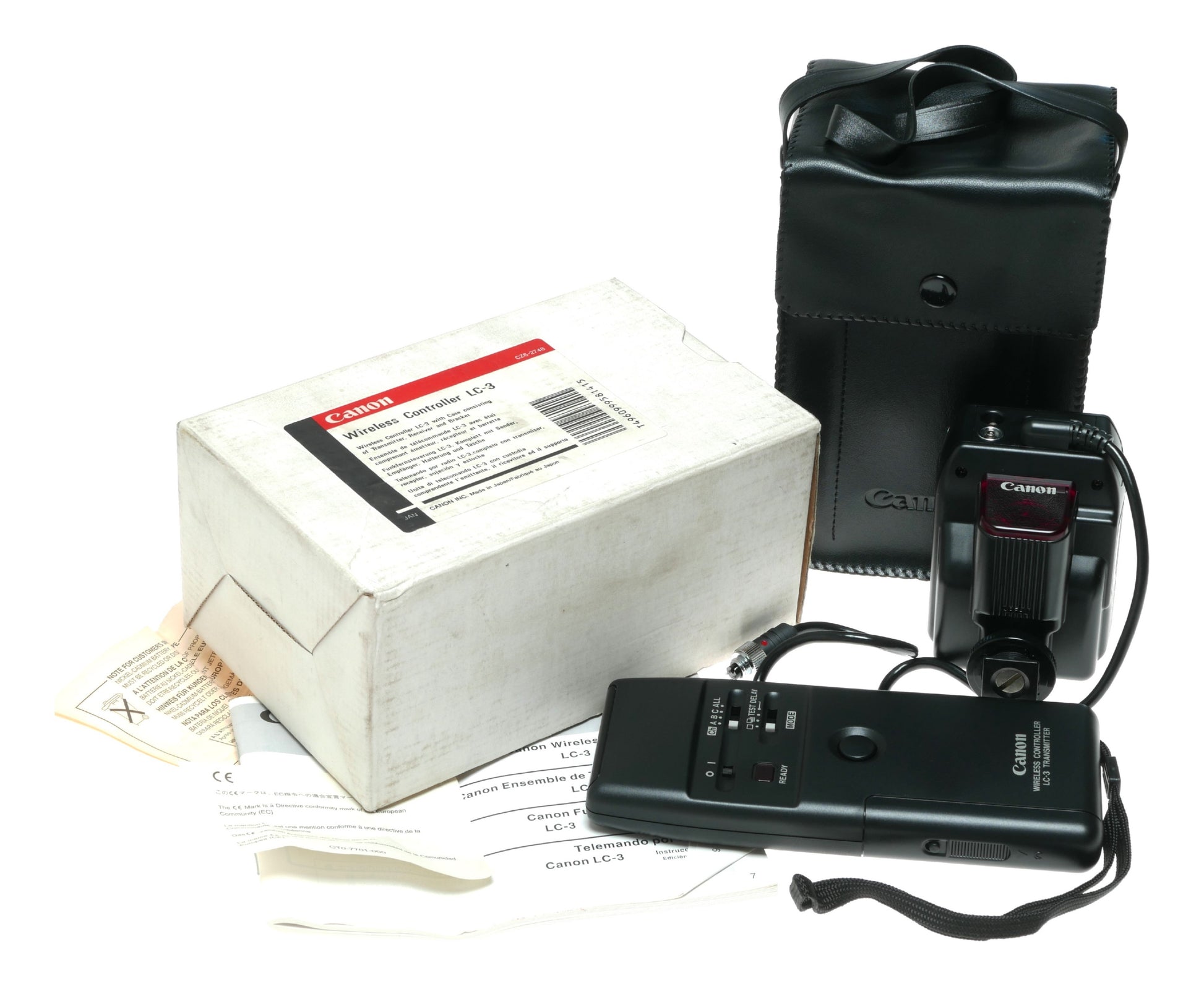 Canon LC-3 Wireless Controller Set with Transmitter, Receiver, and Bracket, Made in Japan