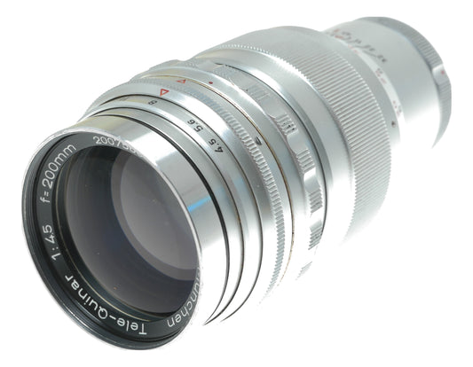 Steinheil Tele-Quinar 200mm f/4.5 Vintage Telephoto Lens from Germany - View 3