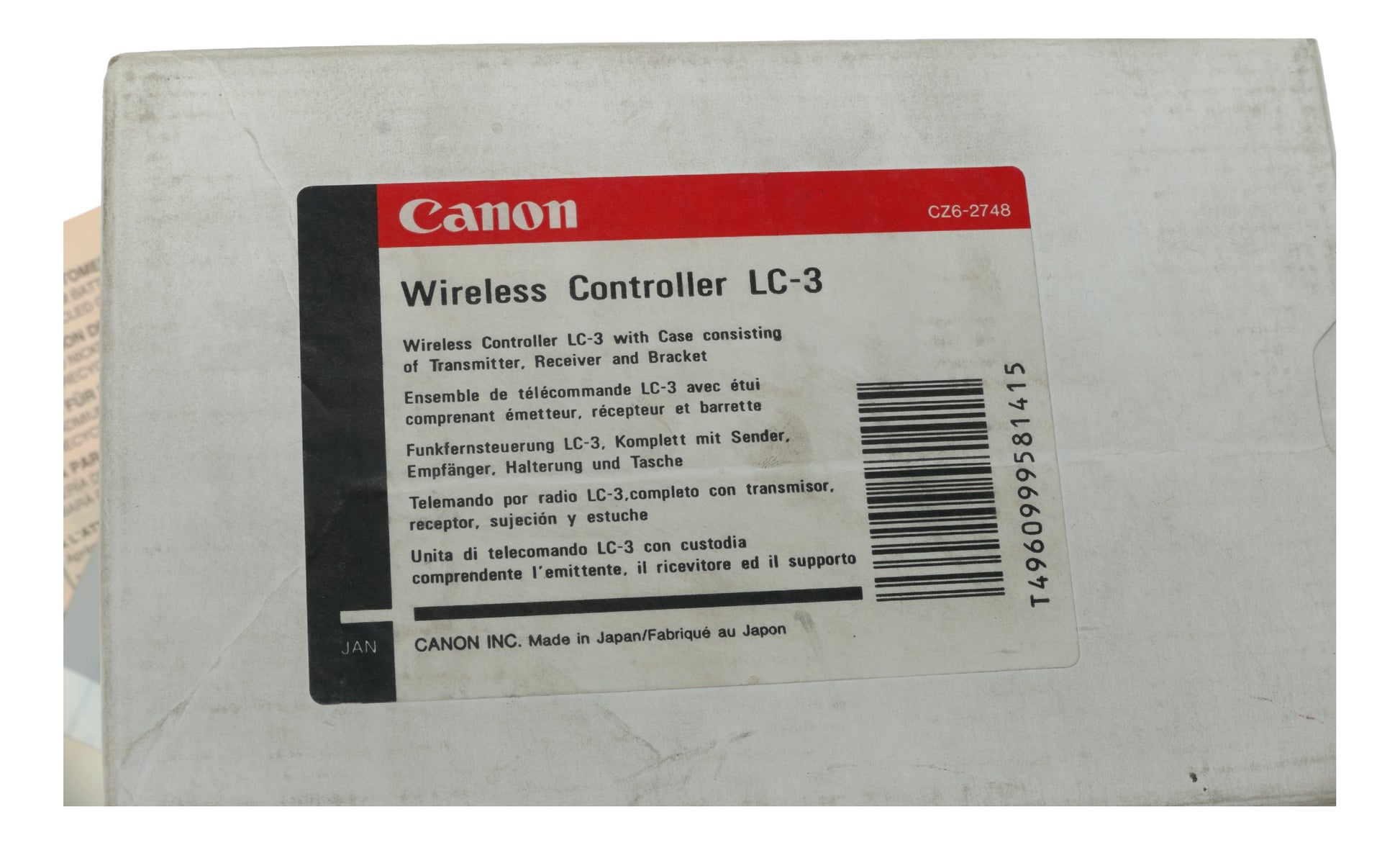 Canon LC-3 Wireless Controller Set with Transmitter, Receiver, and Bracket, Made in Japan - View 3