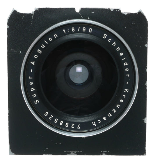 Schneider-Kreuznach Super-Angulon 90mm f/8 Lens Made in Germany - View 2