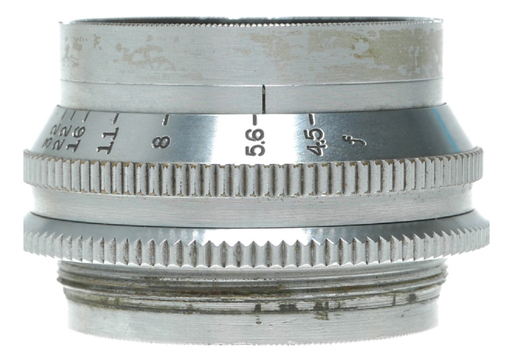 Wollensak 135mm f/4.5 Raptar Enlarging Lens, Chrome, Made in England - View 7