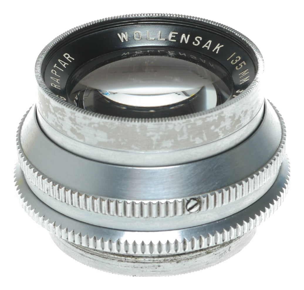 Wollensak 135mm f/4.5 Raptar Enlarging Lens, Chrome, Made in England - View 10