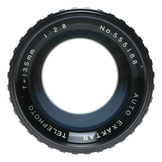 Exakta Auto Exaktar 135mm f/2.8 Vintage Telephoto Lens with Case, Made in Japan - View 2