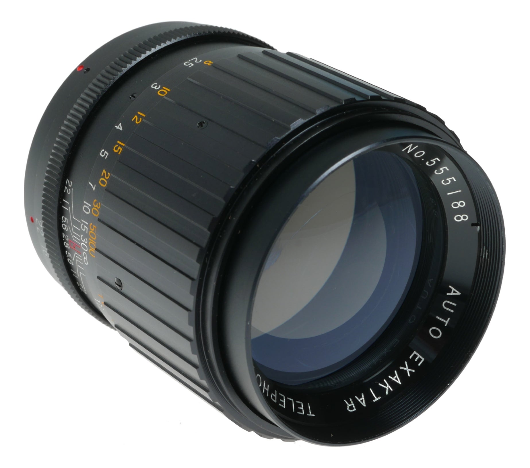 Exakta Auto Exaktar 135mm f/2.8 Vintage Telephoto Lens with Case, Made in Japan - View 6