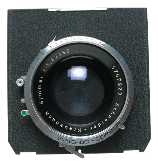 Schneider-Kreuznach Symmar 180mm f/5.6 Vintage Large Format Lens with Synchro-Compur Shutter - View 2