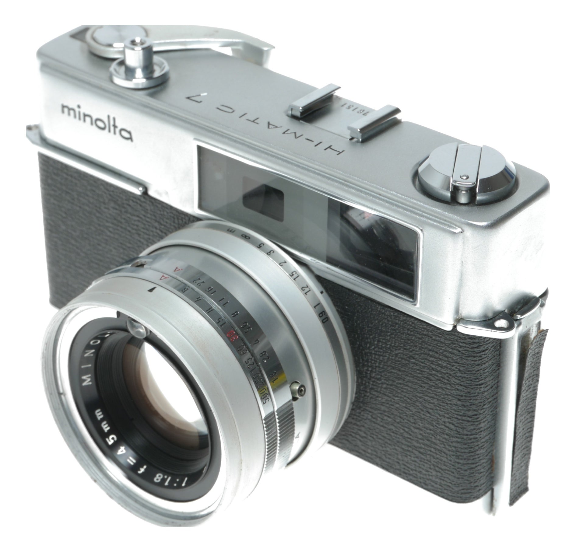 Minolta Hi-Matic 7 Vintage Rangefinder Camera with Minolta Rokkor 45mm f/1.8 Lens - View 2