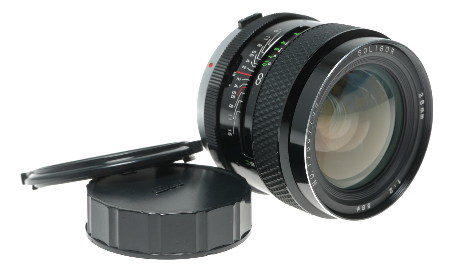 Soligor 28mm f/2 Vintage Prime Lens Made in Japan