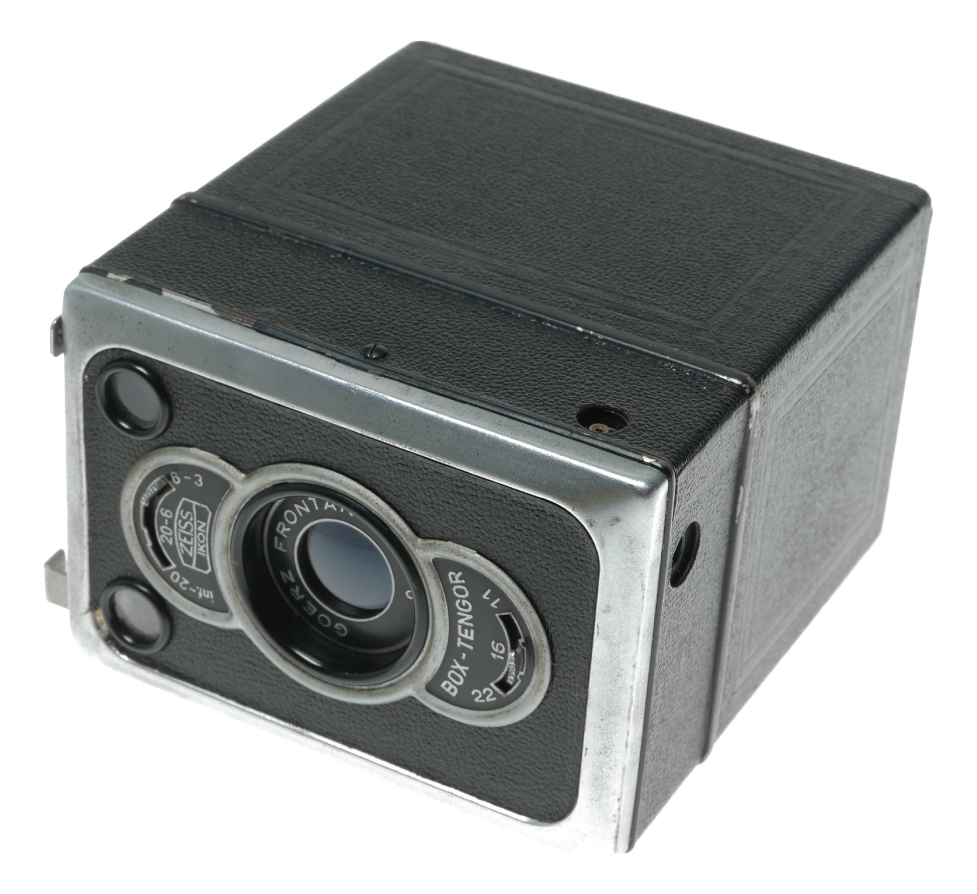Goerz Frontar Box-Tengor Vintage Film Camera with Zeiss Ikon Int-20 Lens - View 9