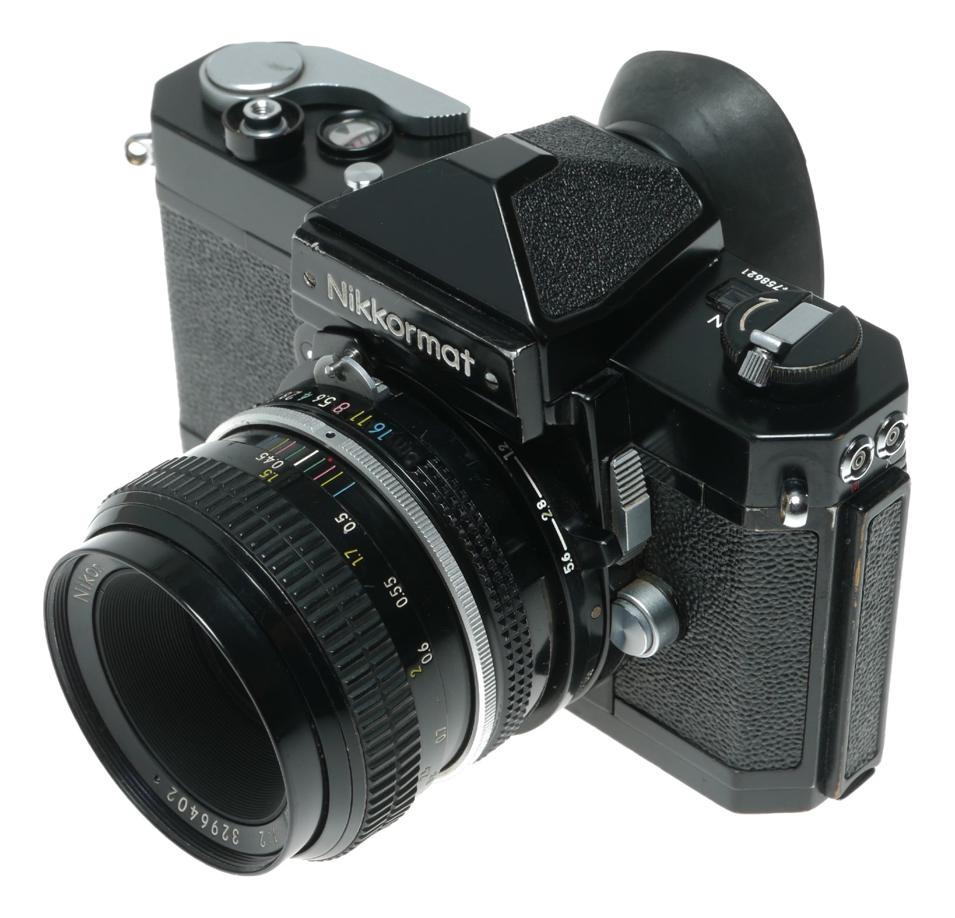 Nikkormat FT Vintage SLR Camera with Nikon NIKKOR 50mm f/2 Lens - View 2