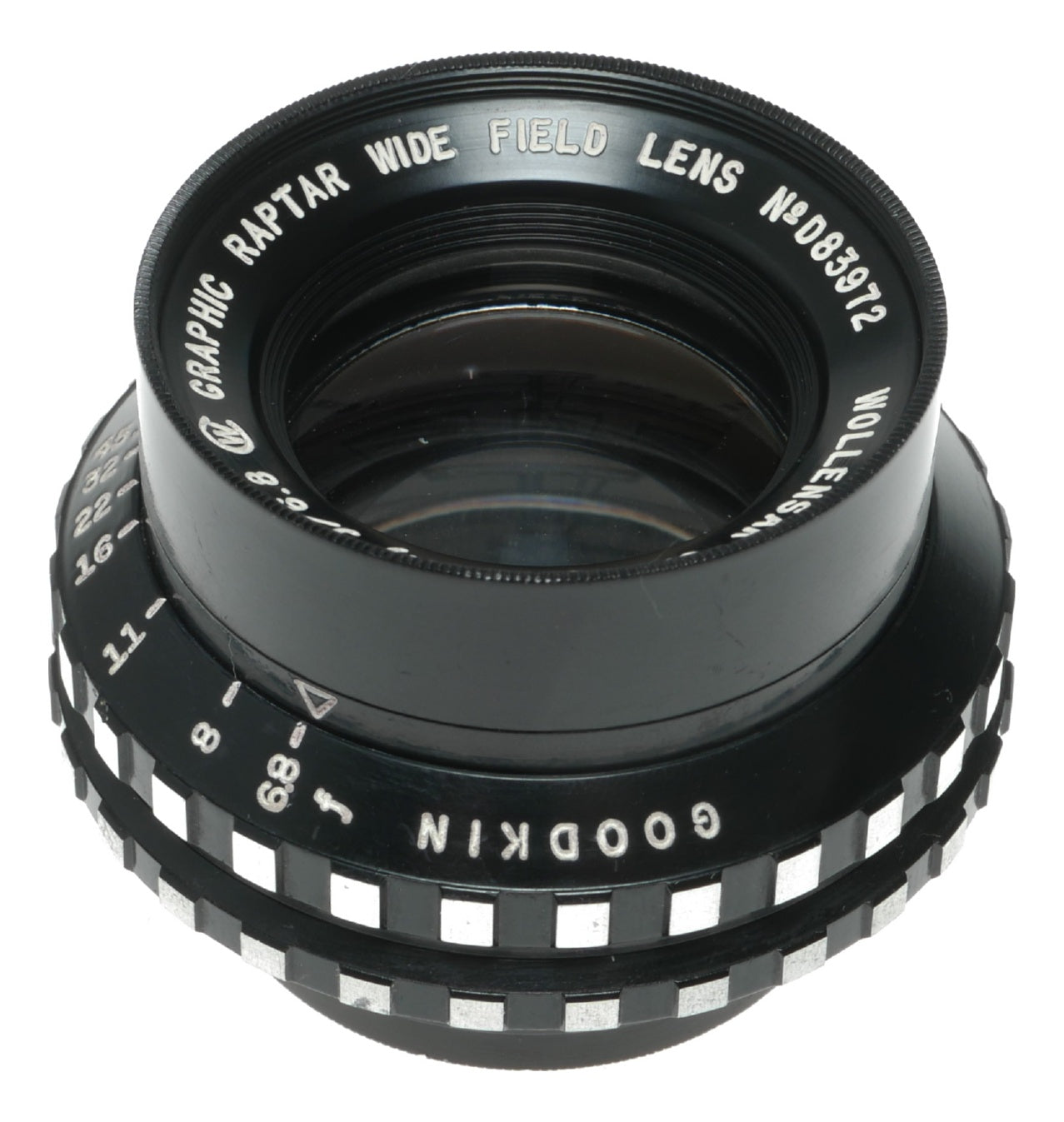 Wollensak 8.25 inch f/6.8 Graphic Raptar Wide Field Lens - Goodkin Special Edition - View 2