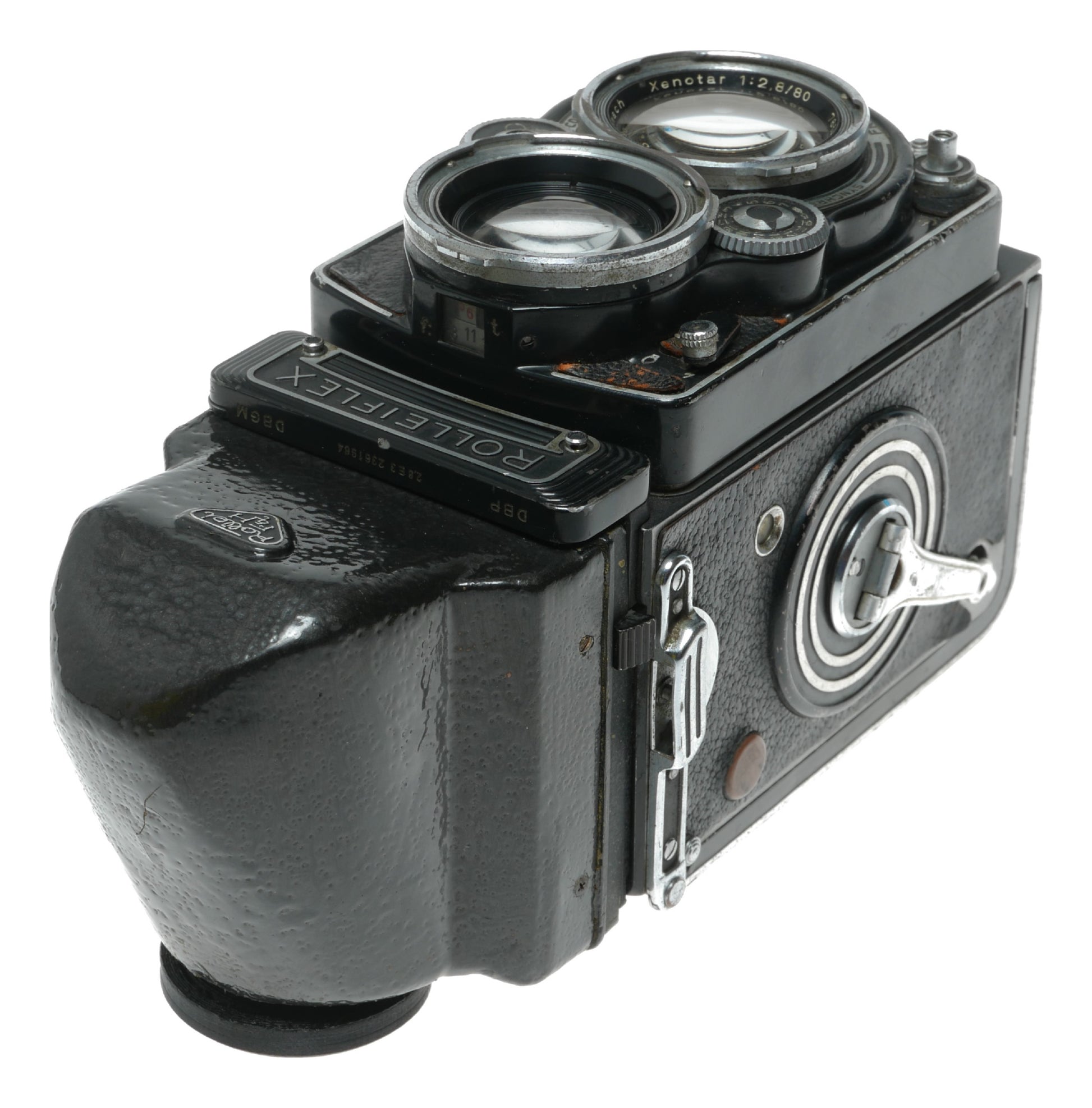 Rollei Rolleiflex Vintage TLR Camera with Schneider-Kreuznach Xenotar 80mm f/2.8 Lens - View 3
