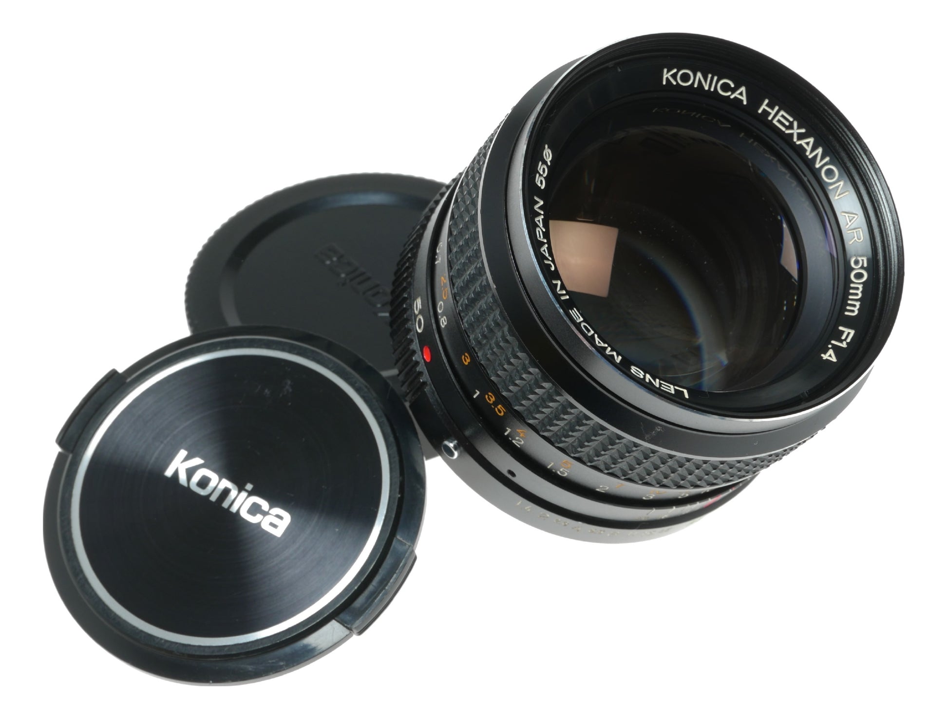 Konica Hexanon AR 50mm f/1.4 Vintage Camera Lens Made in Japan - View 2