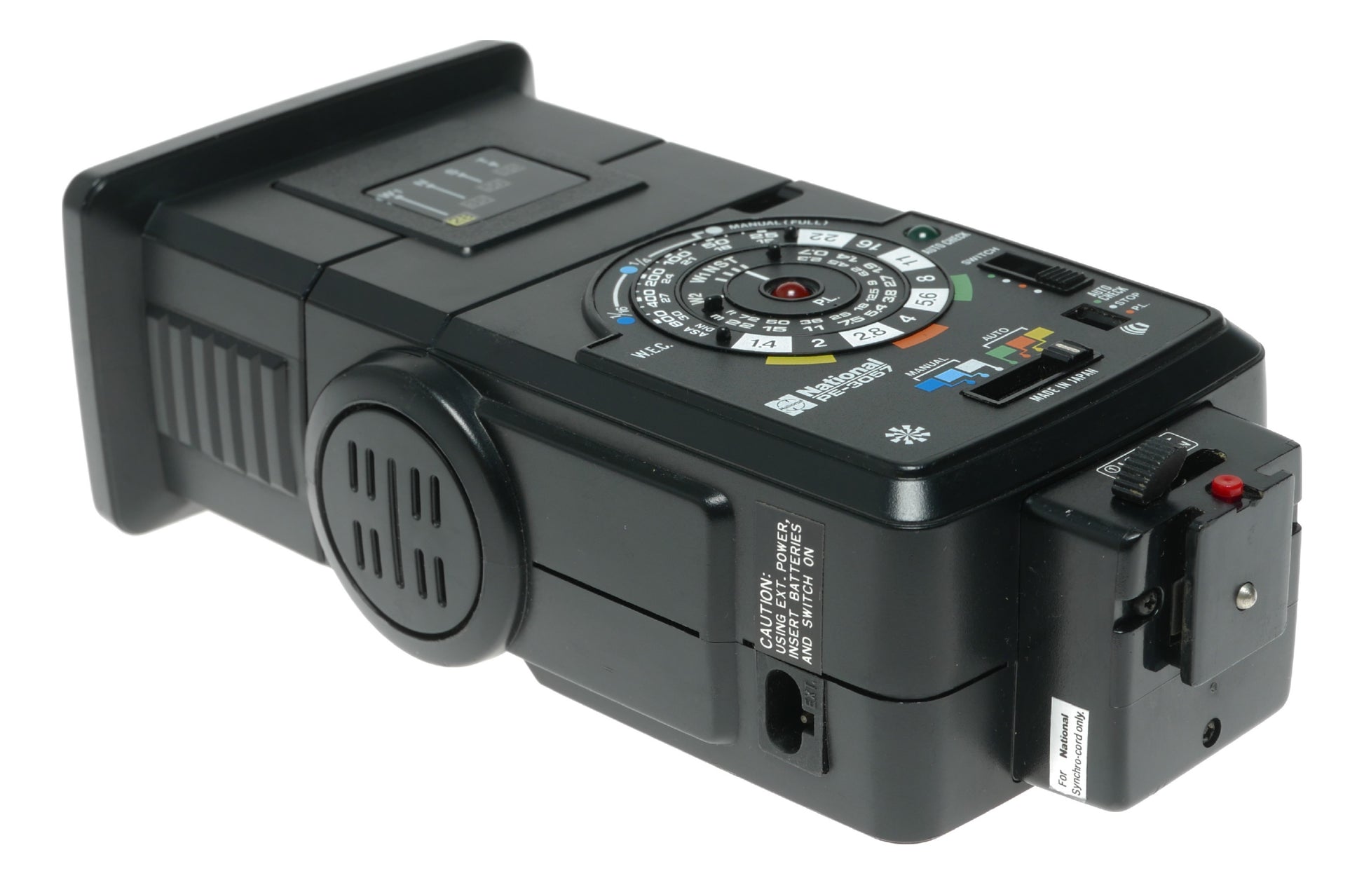 National PE-3057 Vintage Film Camera with Manual and Auto Exposure Settings, Made in Japan - View 5