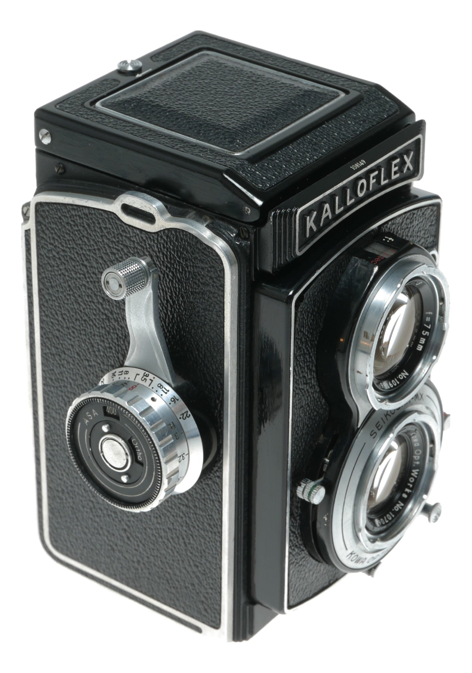 Kalloflex Vintage TLR Camera with Kowa Optical Works 75mm f/3.5 Seikosha-MX Lens - View 4
