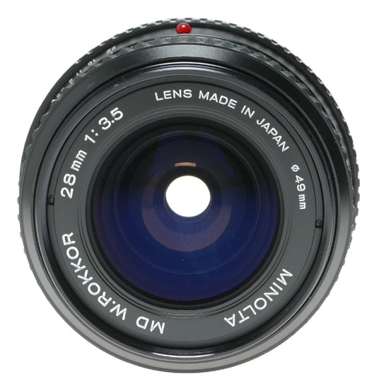 Minolta MD Rokkor 28mm f/3.5 Vintage Prime Lens Made in Japan - View 2