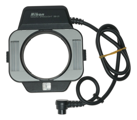 Nikon MACRO SPEEDLIGHT SB-21 Flash Illuminator for Macro Photography, Made in Japan