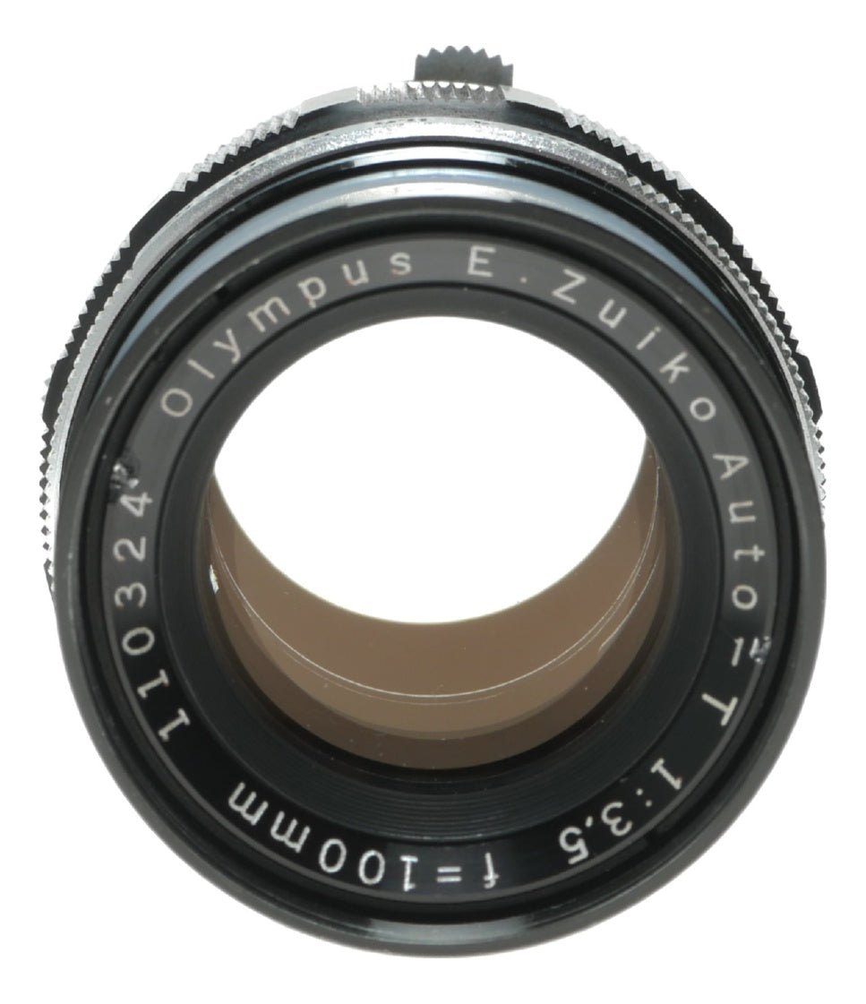 Olympus E. Zuiko Auto-T 100mm f/3.5 Vintage Prime Lens Made in Japan - View 2